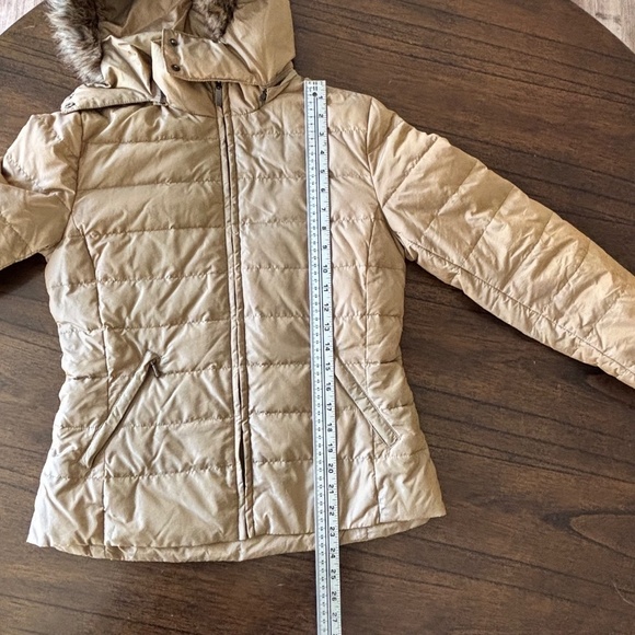 Zara Women down & feather filled winter jacket removable hood sz M read desc. - Picture 15 of 16